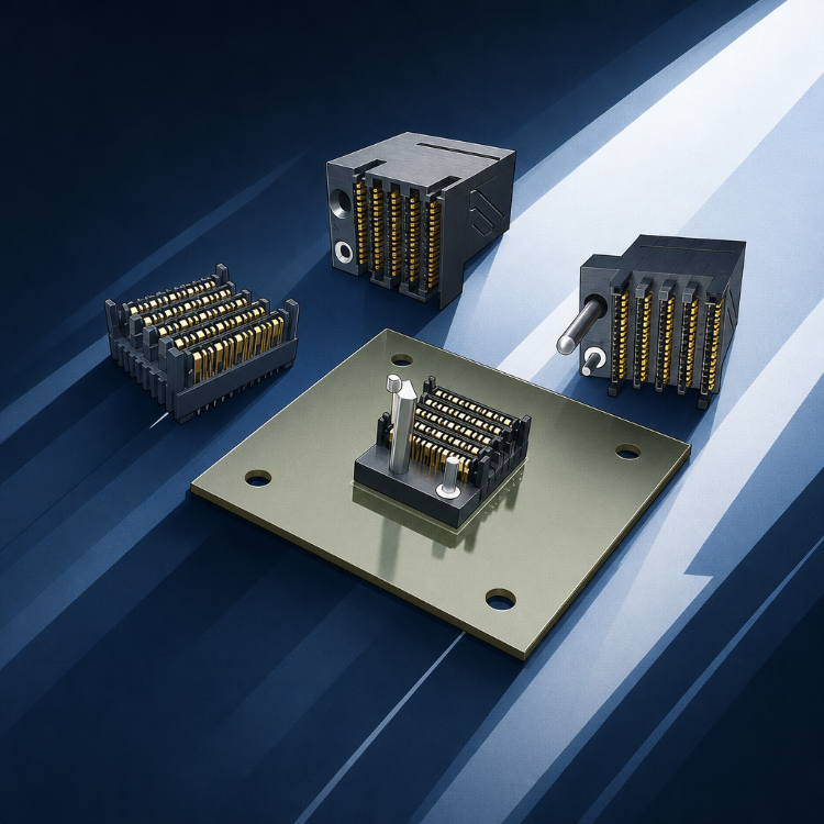 Rugged High Speed PCB Connectors